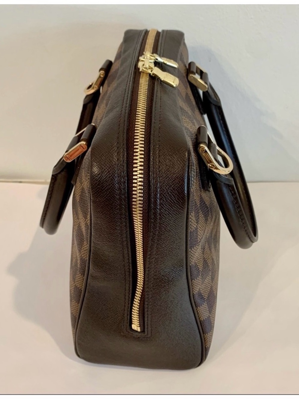 EUC Louis Vuitton Damier Ebene Brera Handbag with Dustbag - Picture 7 of 16